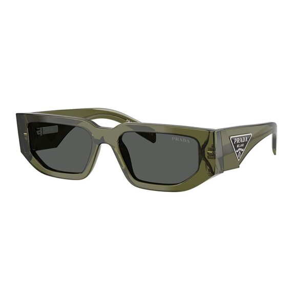 NEW PRADA GEOMETRIC SUNGLASSES SPR 09Z 25A40L GREEN PR 09ZS 25A40L PRADA PR09ZS - Picture 1 of 3